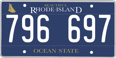 RI license plate 796697