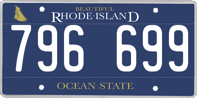 RI license plate 796699