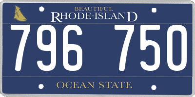 RI license plate 796750