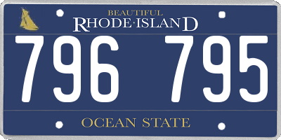 RI license plate 796795