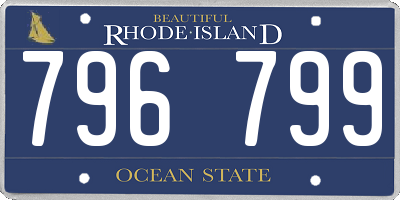 RI license plate 796799