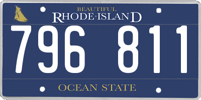 RI license plate 796811