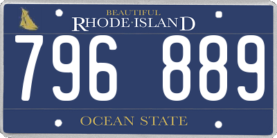 RI license plate 796889