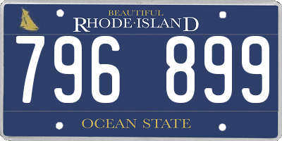 RI license plate 796899