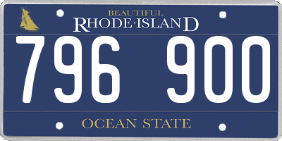 RI license plate 796900