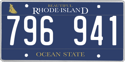 RI license plate 796941