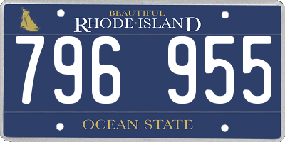 RI license plate 796955