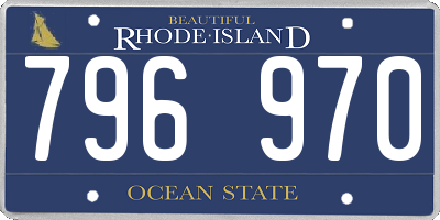 RI license plate 796970