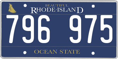 RI license plate 796975
