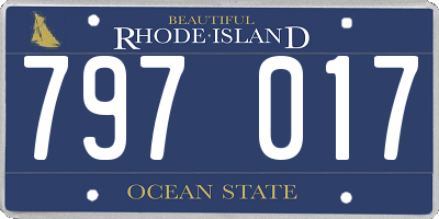RI license plate 797017