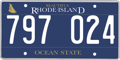 RI license plate 797024