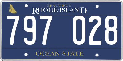 RI license plate 797028