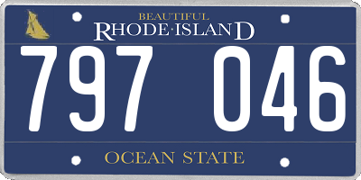 RI license plate 797046