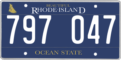 RI license plate 797047
