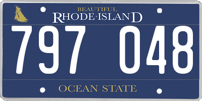 RI license plate 797048