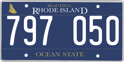 RI license plate 797050