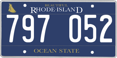 RI license plate 797052