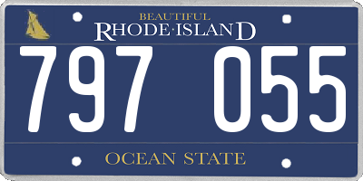 RI license plate 797055