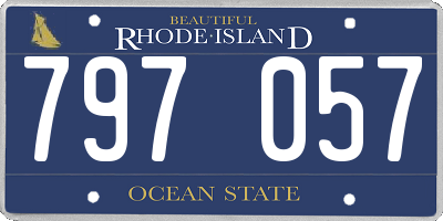 RI license plate 797057