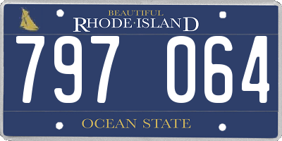 RI license plate 797064