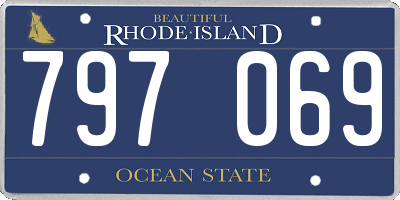 RI license plate 797069