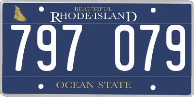 RI license plate 797079