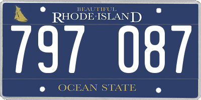 RI license plate 797087