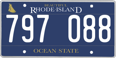 RI license plate 797088