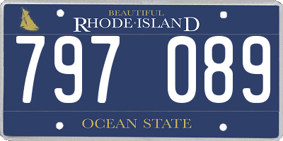 RI license plate 797089