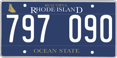 RI license plate 797090