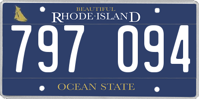 RI license plate 797094