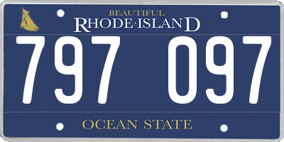 RI license plate 797097