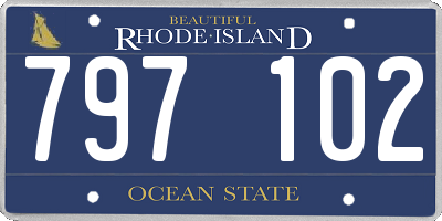 RI license plate 797102