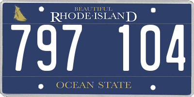 RI license plate 797104