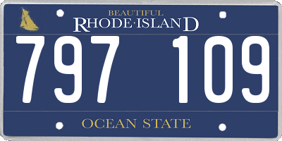 RI license plate 797109