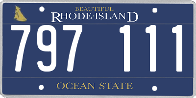 RI license plate 797111