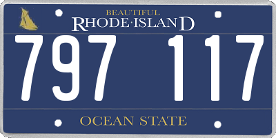 RI license plate 797117