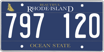 RI license plate 797120
