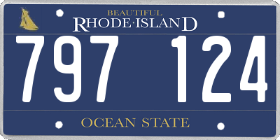 RI license plate 797124