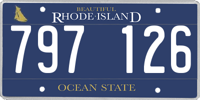 RI license plate 797126