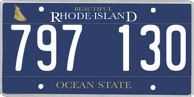 RI license plate 797130