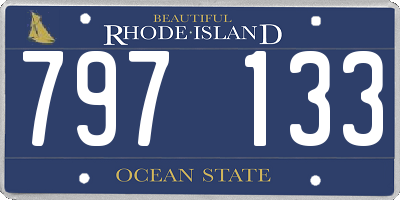 RI license plate 797133