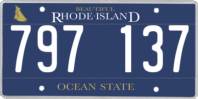RI license plate 797137