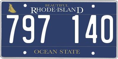 RI license plate 797140