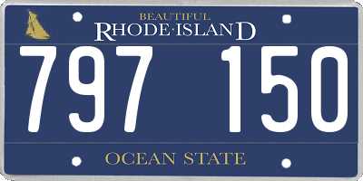 RI license plate 797150