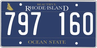 RI license plate 797160