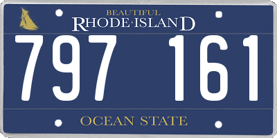 RI license plate 797161