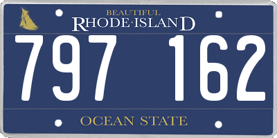 RI license plate 797162