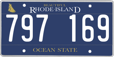 RI license plate 797169