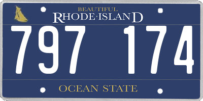 RI license plate 797174
